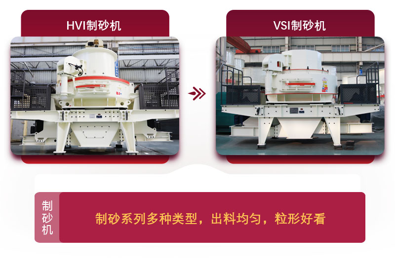 大型磨砂机：HVI制砂机和VSI制砂机
